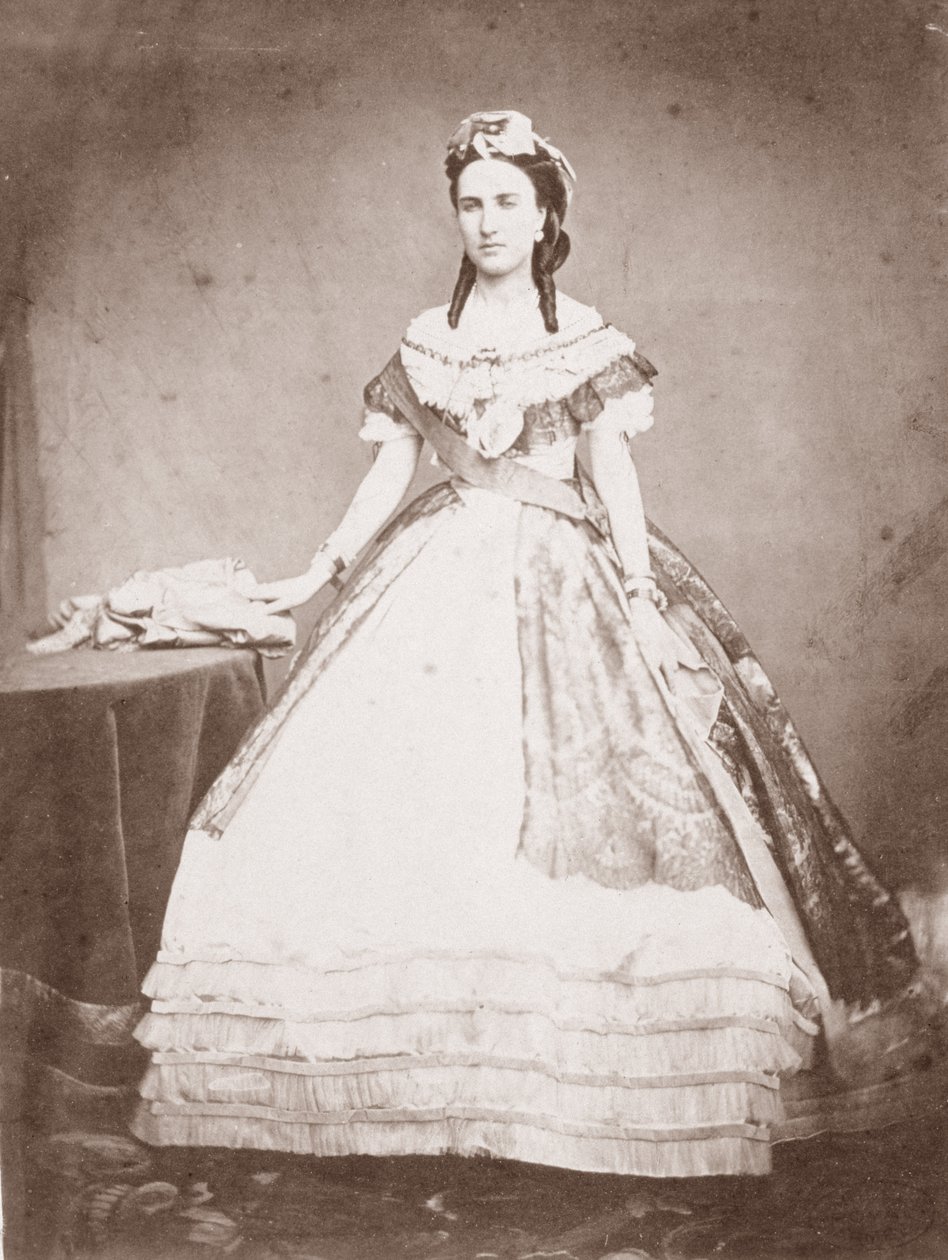 Charlotte of Saxe-Cobourg-Gotha (1840-1927) księżniczka Belgii i cesarzowa Meksyku autorstwa Francois Aubert