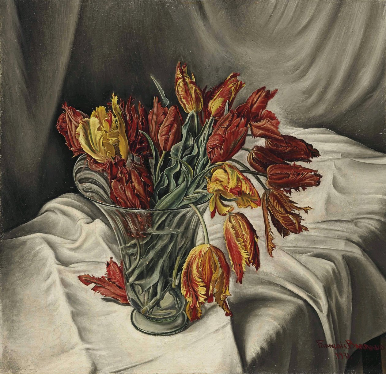  Tulipany papuzie autorstwa Francois Barraud