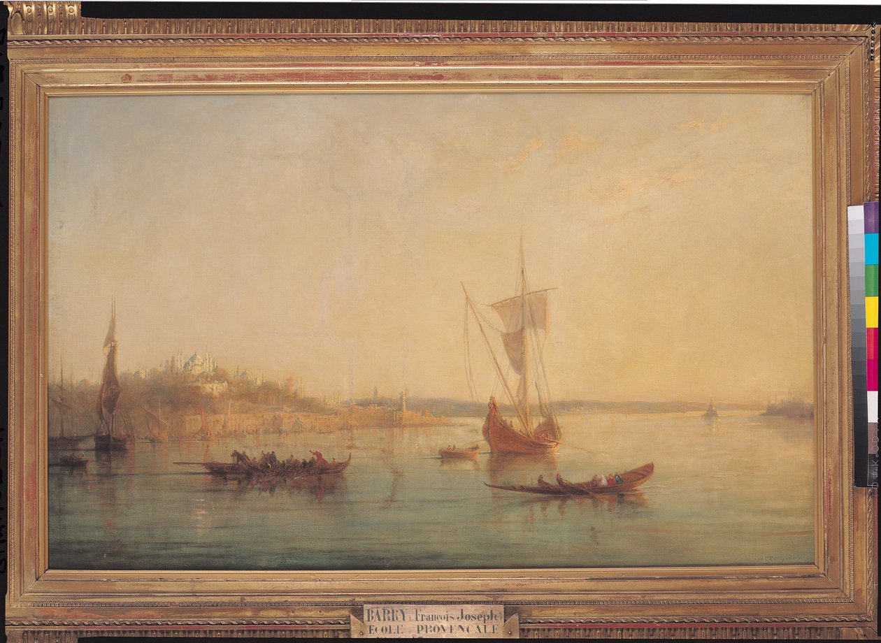 Usta Bosforu w Konstantynopolu, 1869 autorstwa Francois Barry