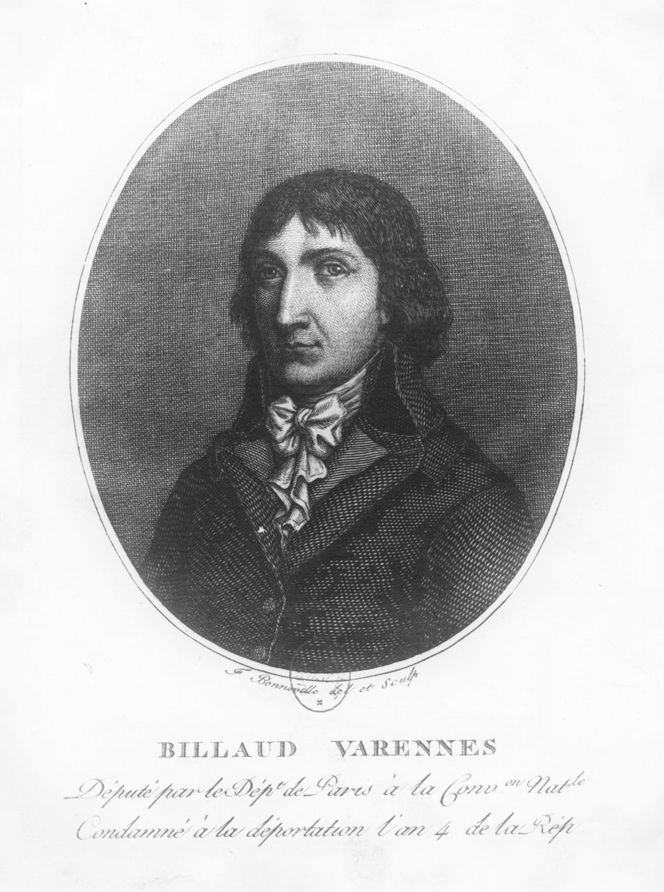 Jacques Nicolas Billaud-Varenne autorstwa Francois Bonneville