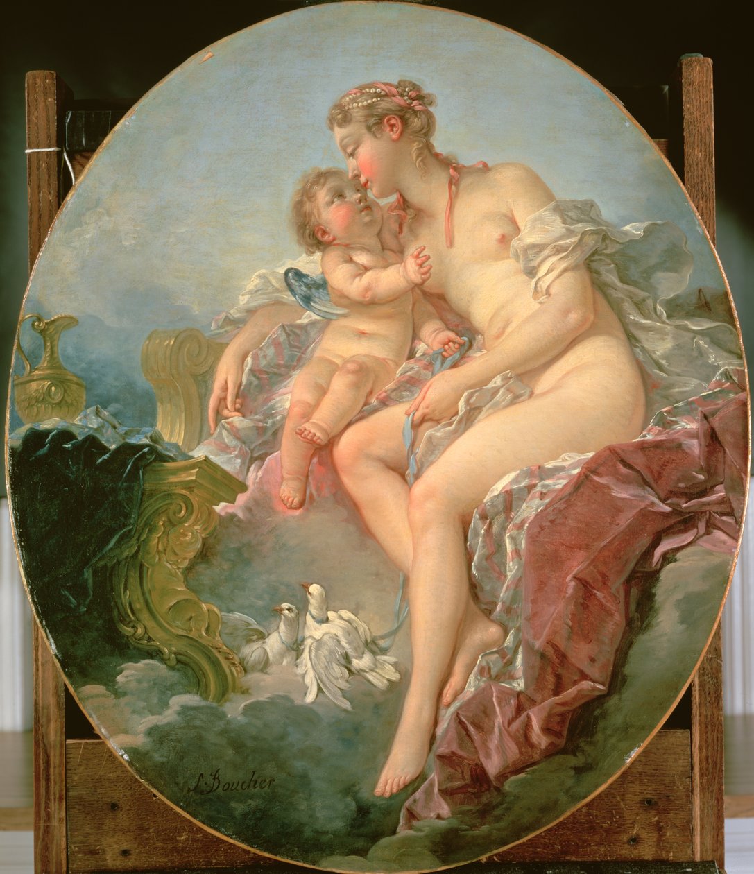 Amorek pieszczący Wenus autorstwa François Boucher