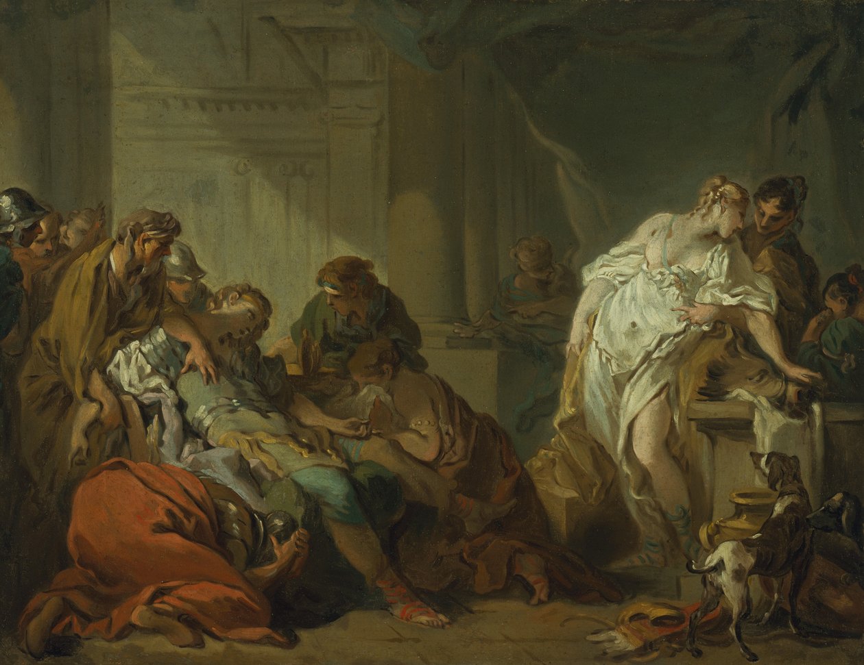 Śmierć Meleagera, c.1727 autorstwa François Boucher