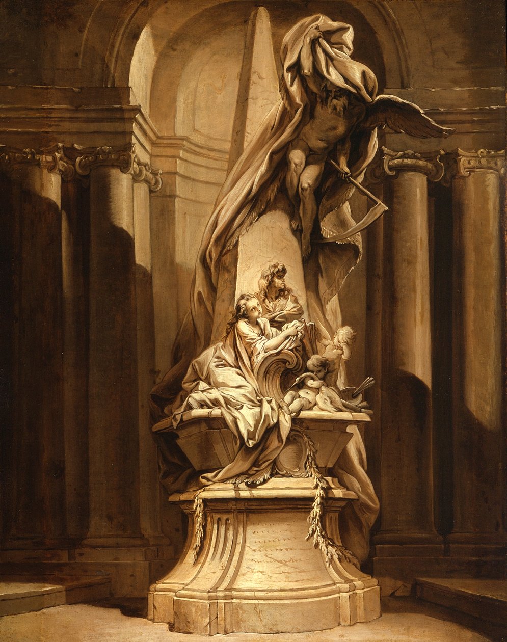 Pomnik Mignarda, ok.1735 autorstwa François Boucher