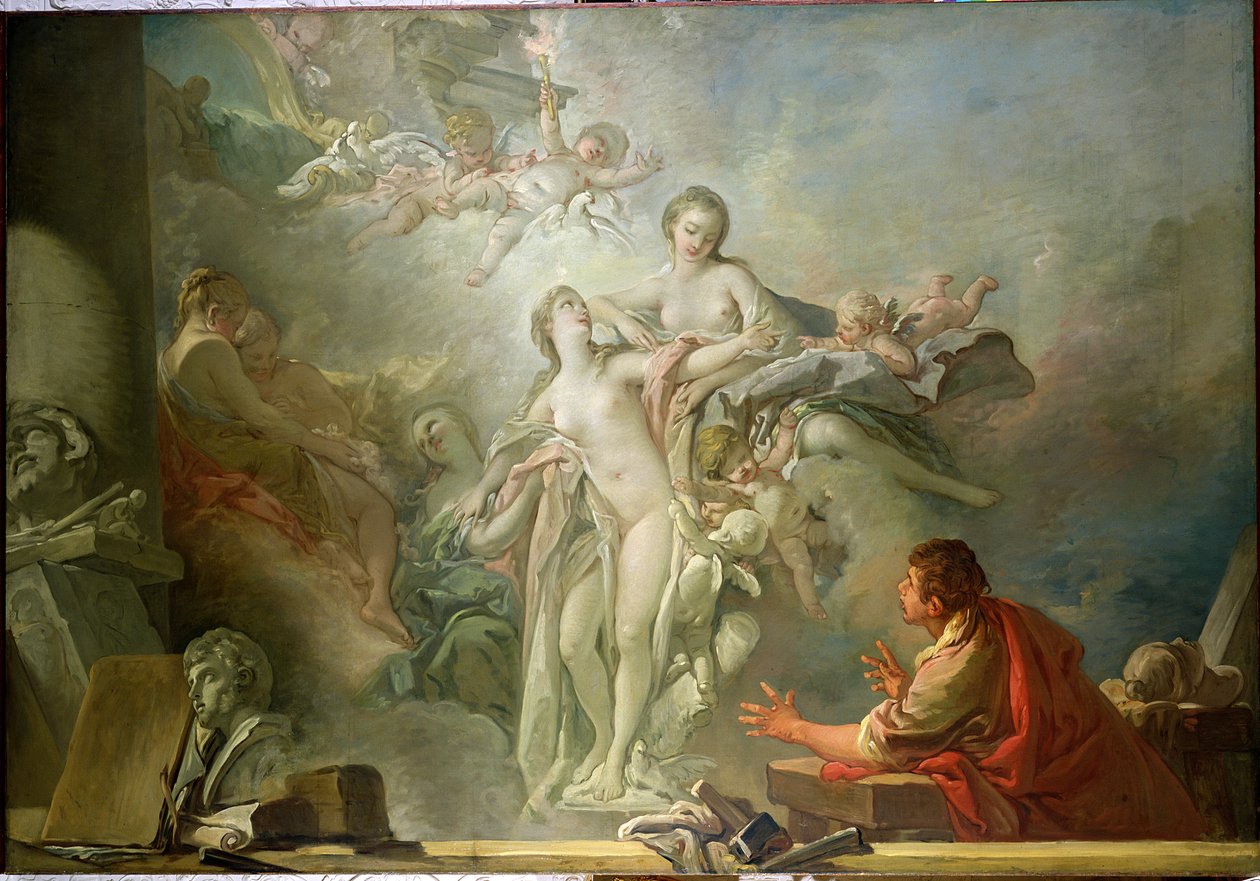 Pigmalion i Galatea autorstwa François Boucher