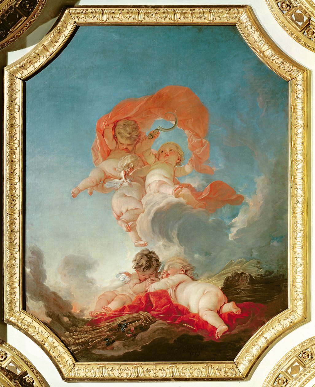 Lato, z cyklu Cztery pory roku w Salle du Conseil autorstwa François Boucher