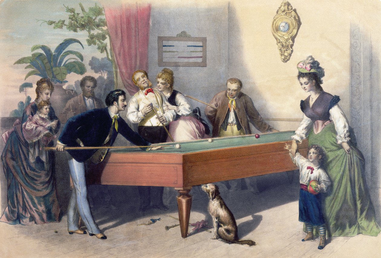 Niedziela rodzinna, ok. 1860-70 autorstwa Francois Constant Mes