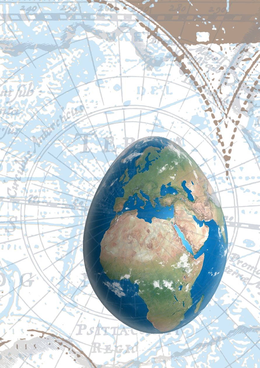 Egground the World, 2015, cyfrowa autorstwa Francois Domain