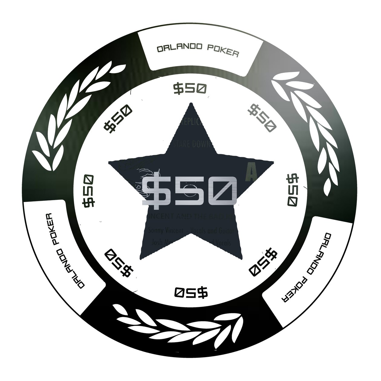 PokerChip 50 $, 2015, cyfrowy autorstwa Francois Domain