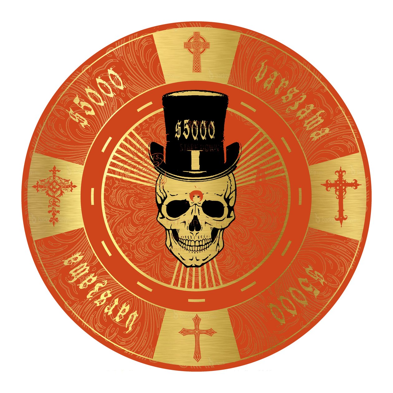PokerChip 5000 $, 2015, cyfrowy autorstwa Francois Domain