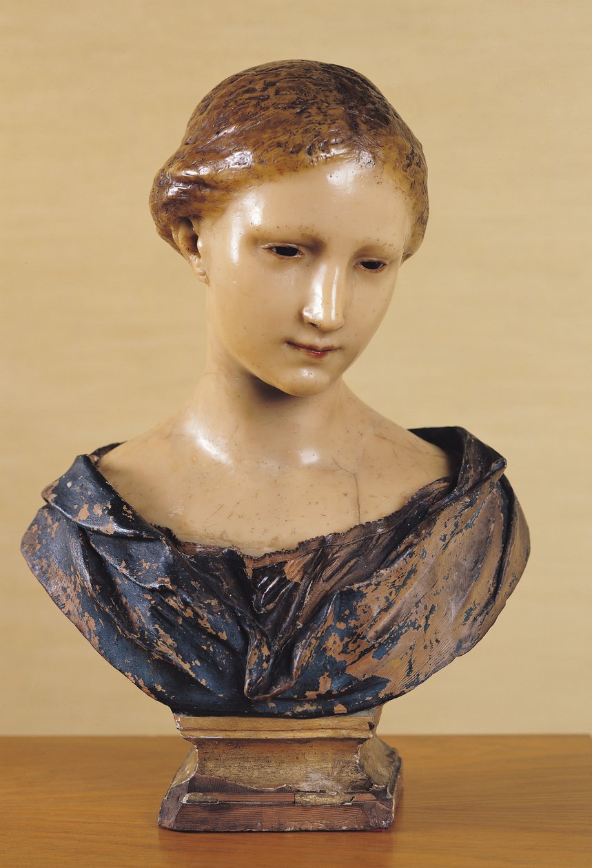 Popiersie kobiety (wosk) autorstwa Francois Duquesnoy