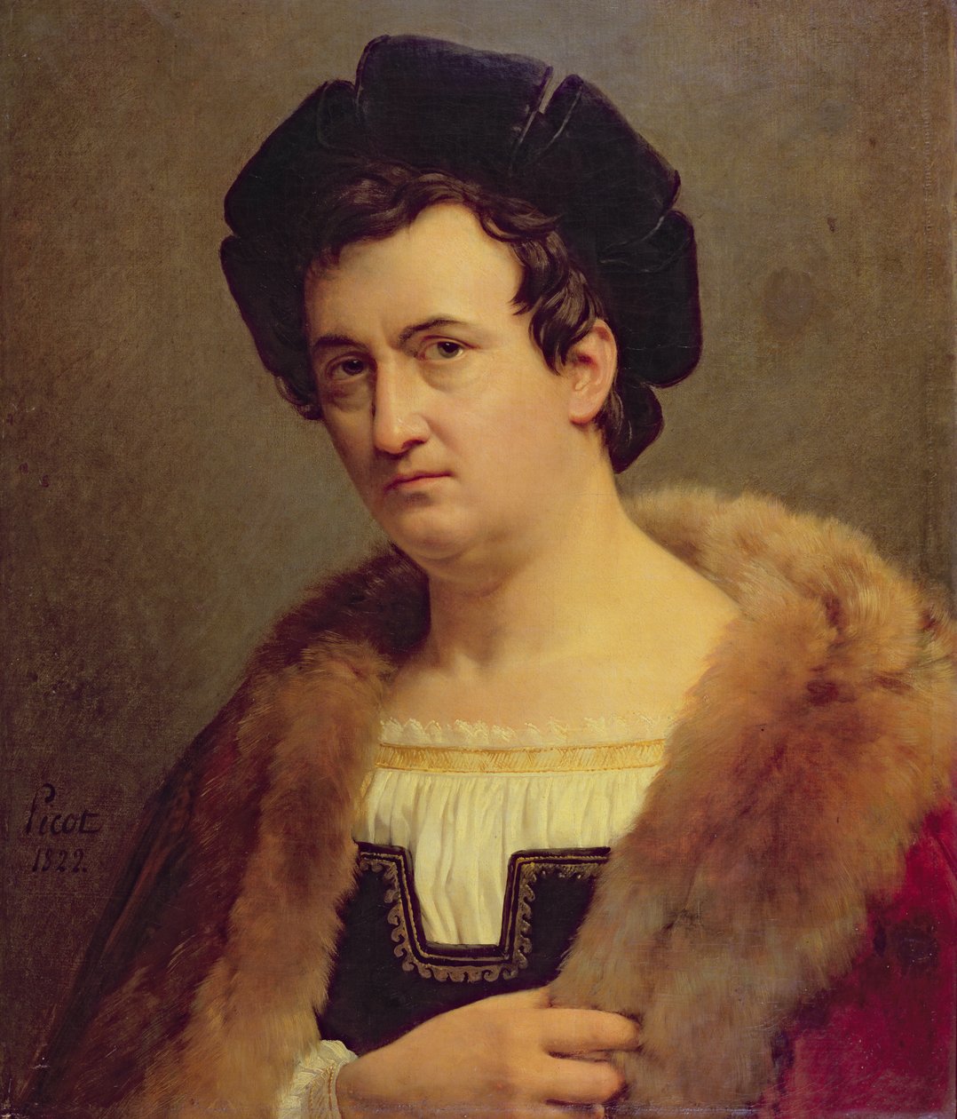 Portret Francois Joseph Talma, 1822 autorstwa Francois Edouard Picot