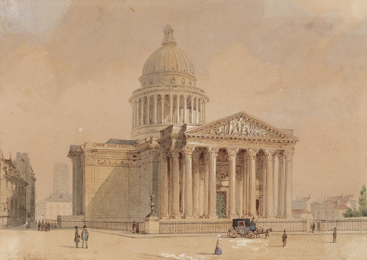 Panteon w Paryżu autorstwa Francois Etienne Villeret