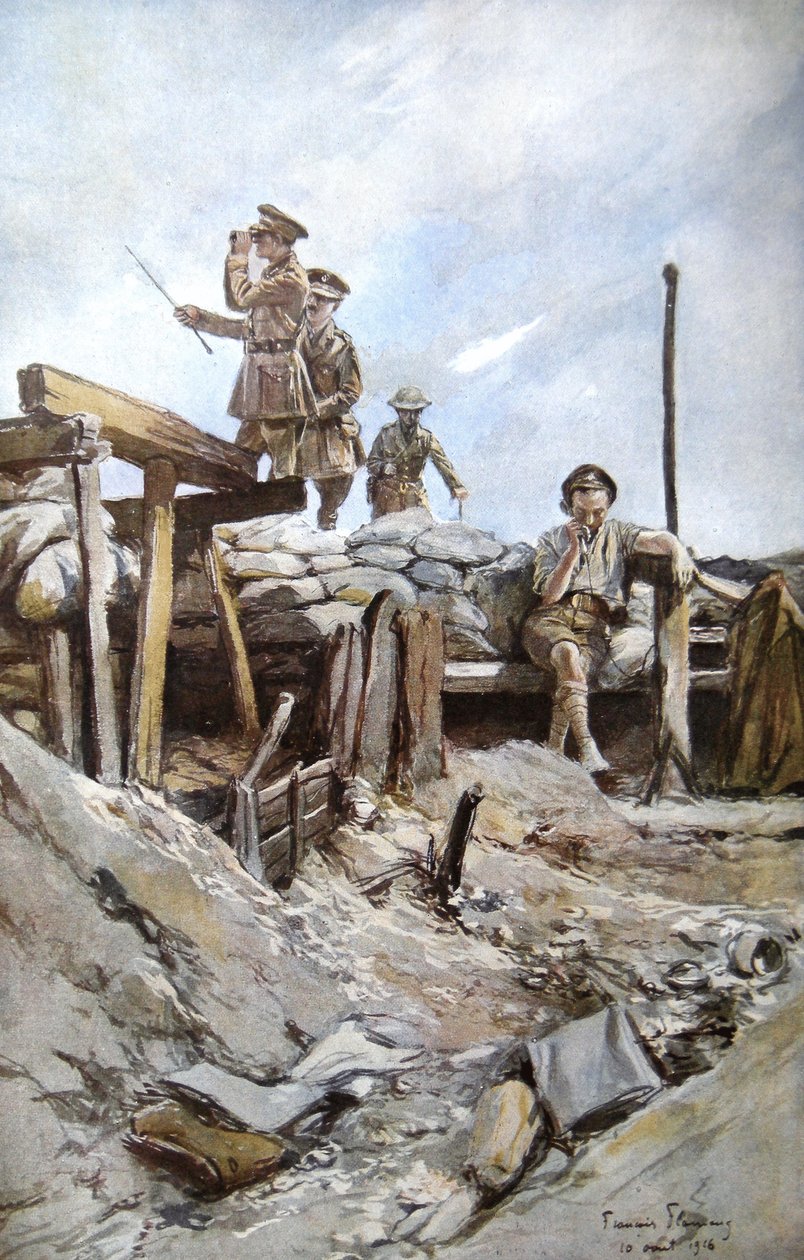 Oficerowie brytyjscy, 1914 autorstwa Francois Flameng