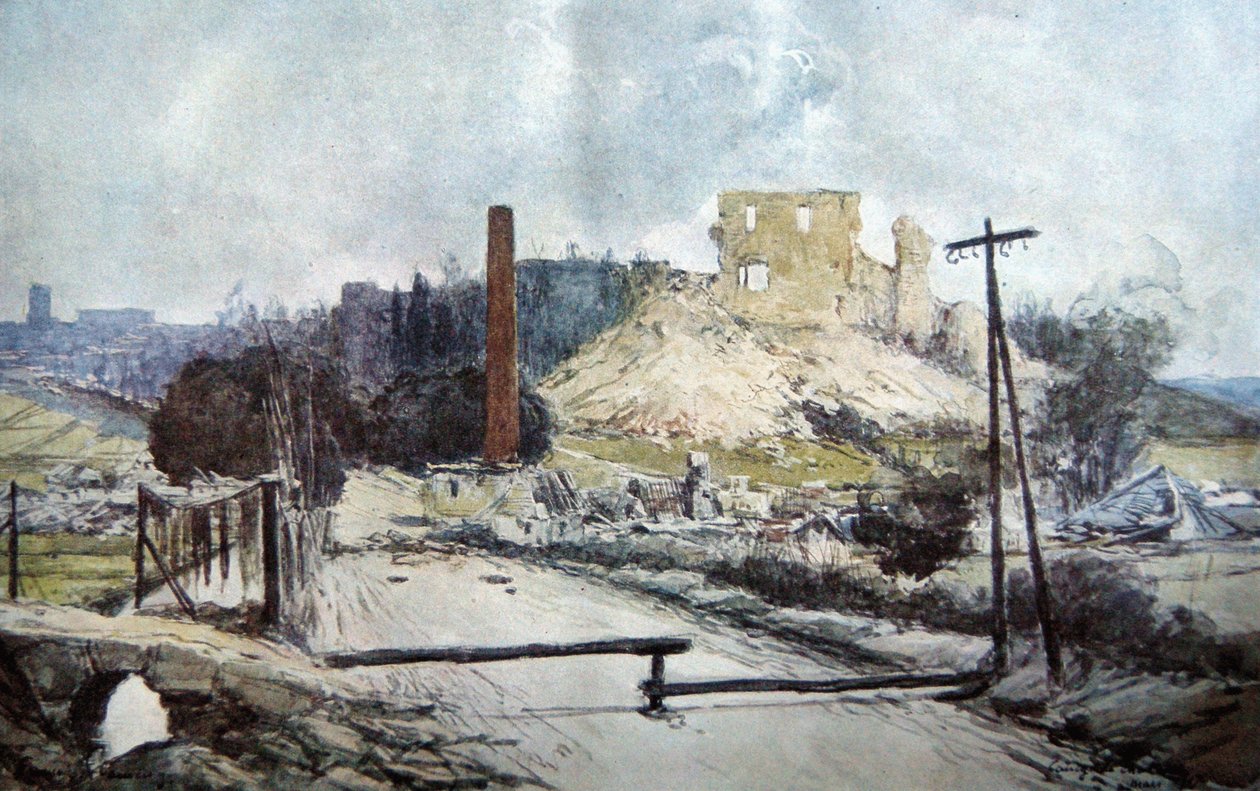 Coucy-le-Chateau, 1917 autorstwa Francois Flameng