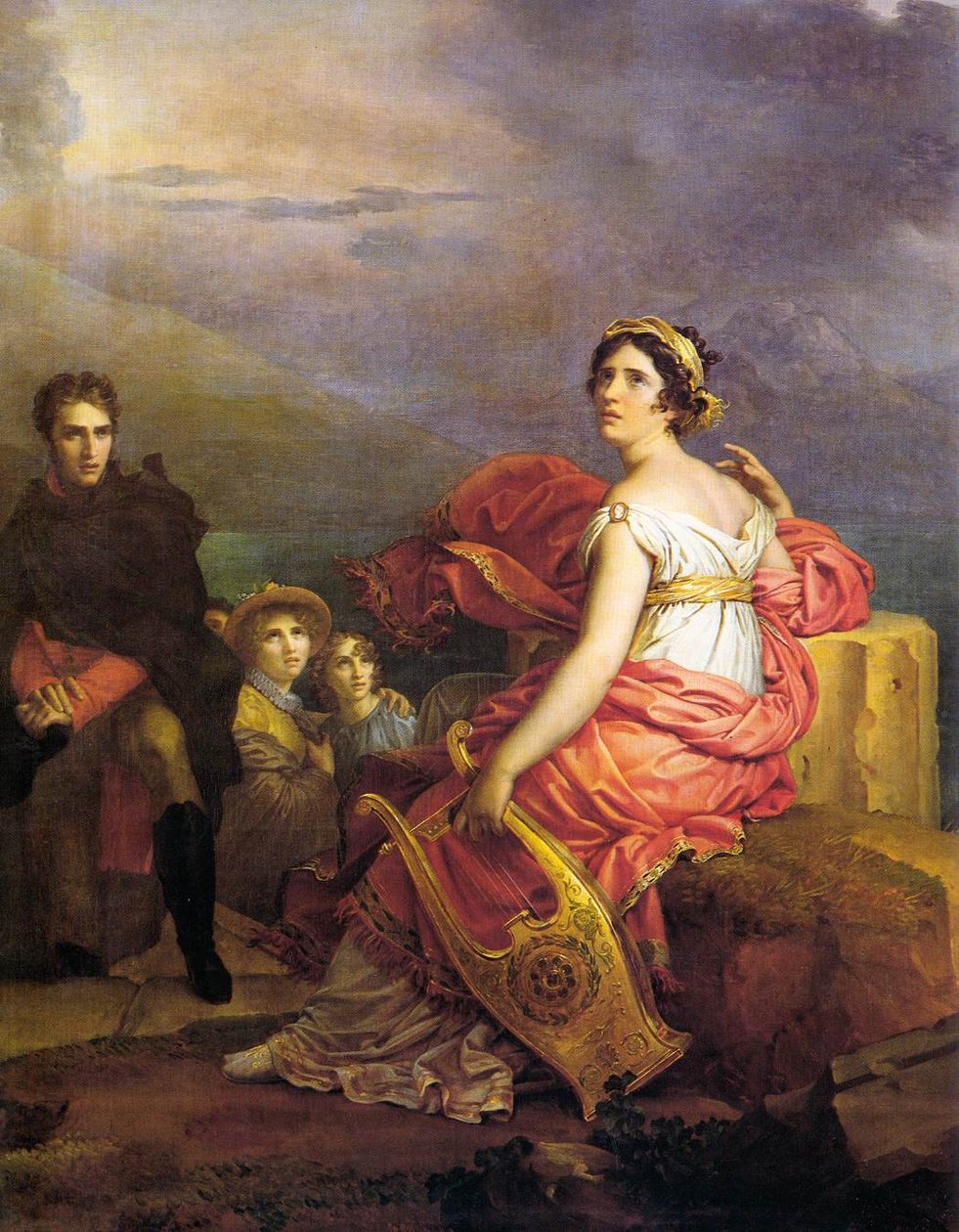 Corinne w Cape Miseno autorstwa Baron François Pascal Simon Gérard