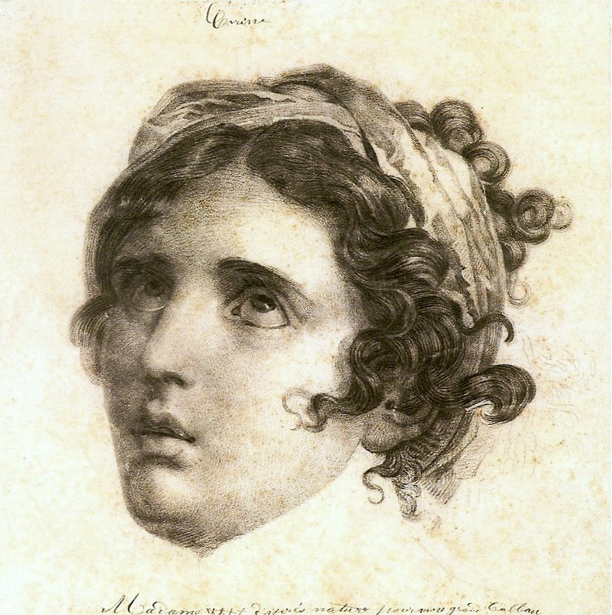 Corinne studiuje dla Corinne w Cape Miseno autorstwa Baron François Pascal Simon Gérard