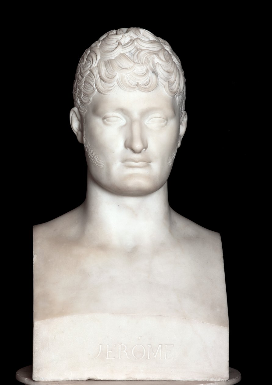Popiersie Hieronima Bonaparte (marmur) autorstwa Francois Joseph Bosio