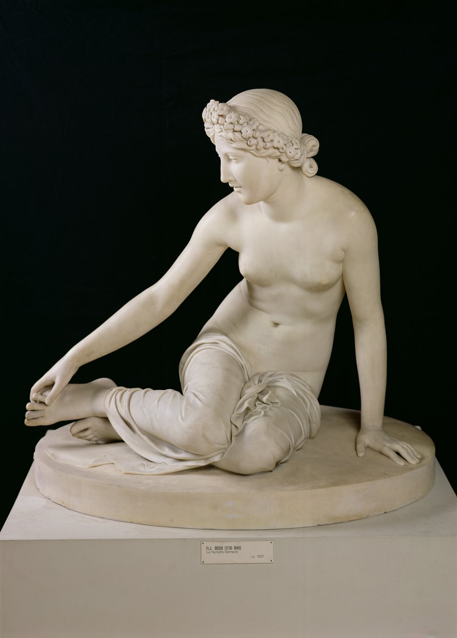 Nimfa Salmacis, 1826 (marmur) autorstwa Francois Joseph Bosio