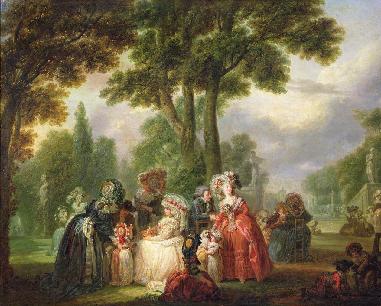 Spotkanie w Parku autorstwa Francois Louis Joseph Watteau