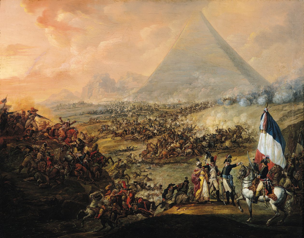Bitwa pod Piramidami, 21 lipca 1798 autorstwa Francois Louis Joseph Watteau