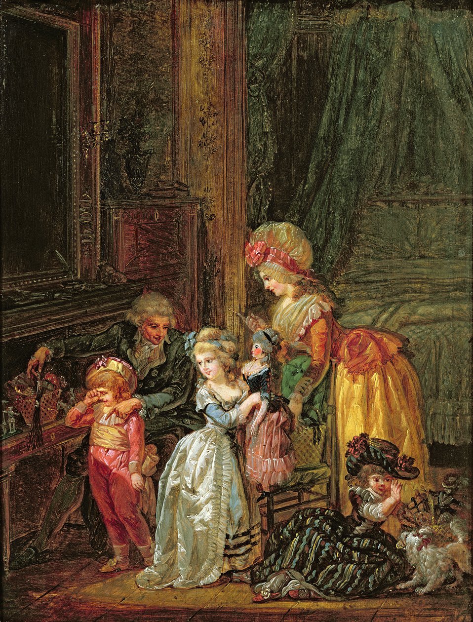 Dzień Świętego Mikołaja autorstwa Francois Louis Joseph Watteau
