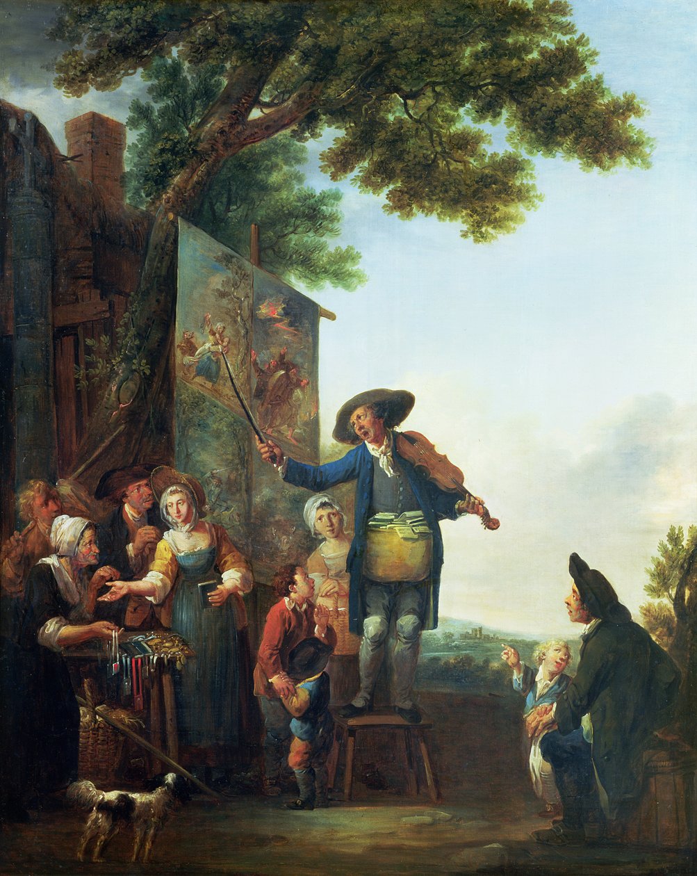Skrzypek autorstwa Francois Louis Joseph Watteau