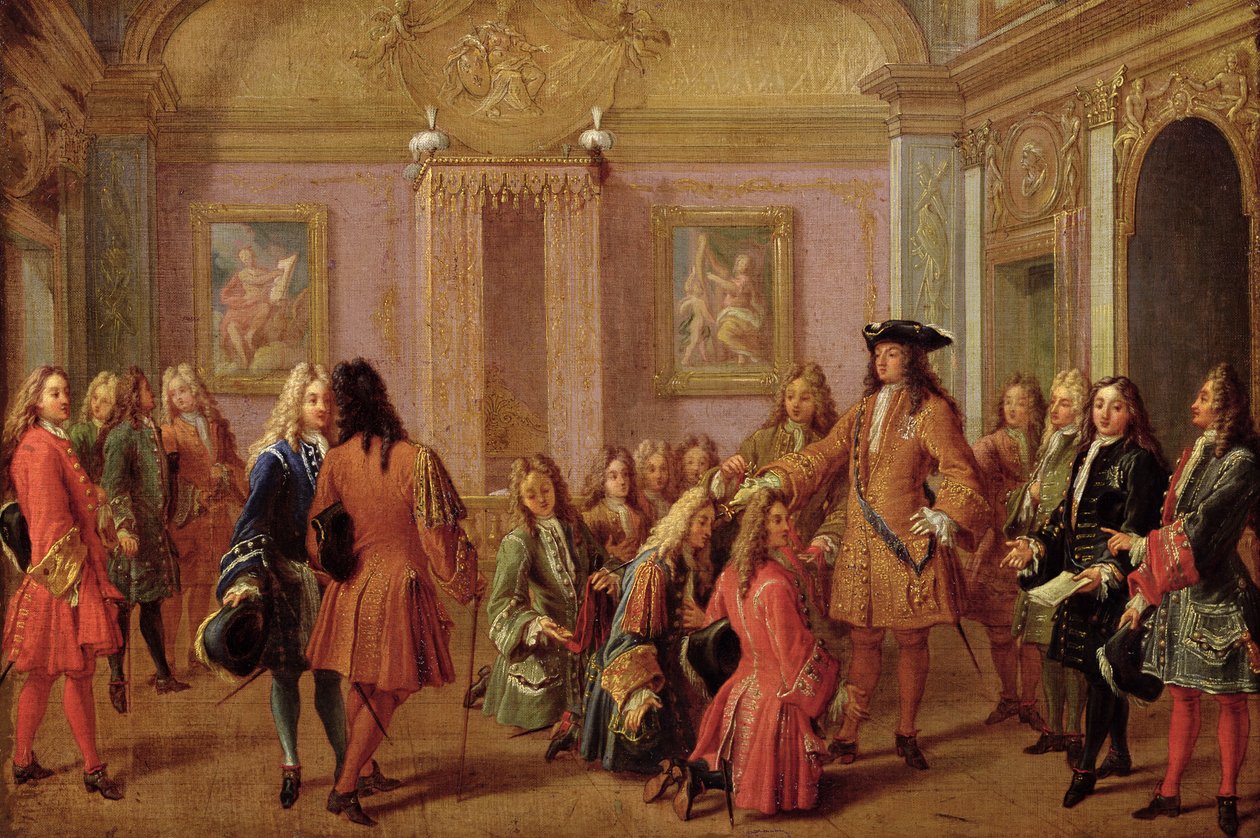 Pierwsza Promocja Orderu Świętego Ludwika, 10 maja 1693 autorstwa Francois Marot