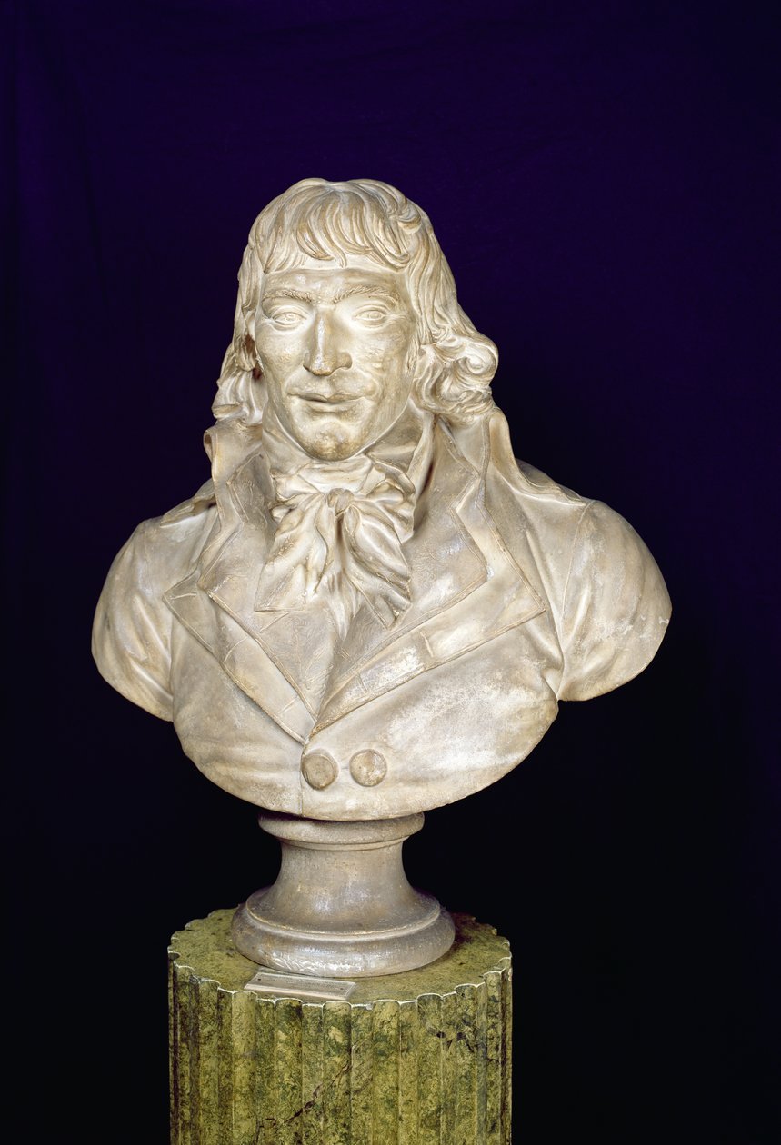 Popiersie portretowe Camille Desmoulins (1760-94) (gips) autorstwa Francois Martin