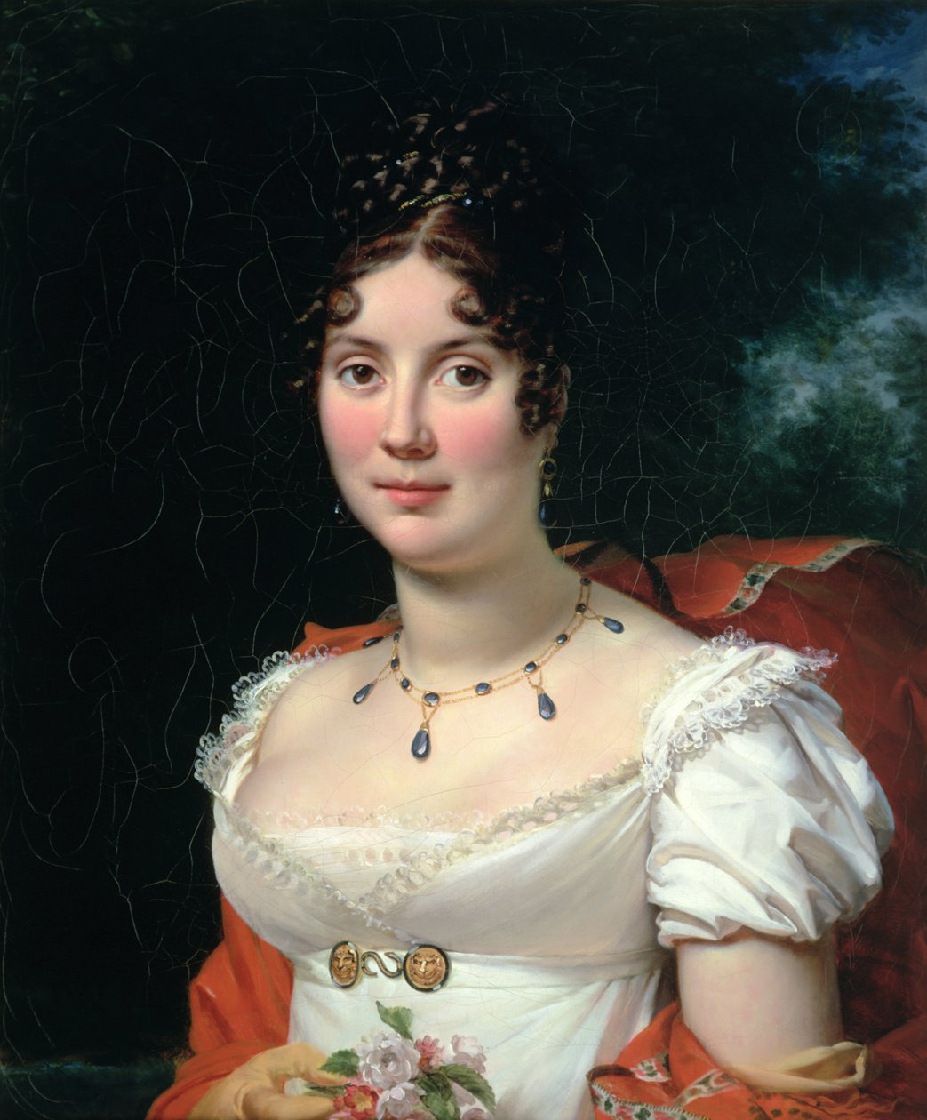 Portret damy w empirowej sukni autorstwa Baron François Pascal Simon Gérard