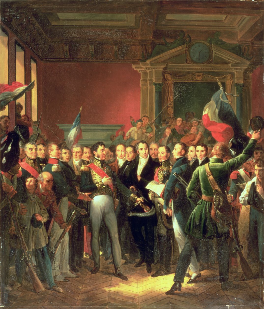 Czytanie Deklaracji Poselskich, 1830 r autorstwa Baron François Pascal Simon Gérard