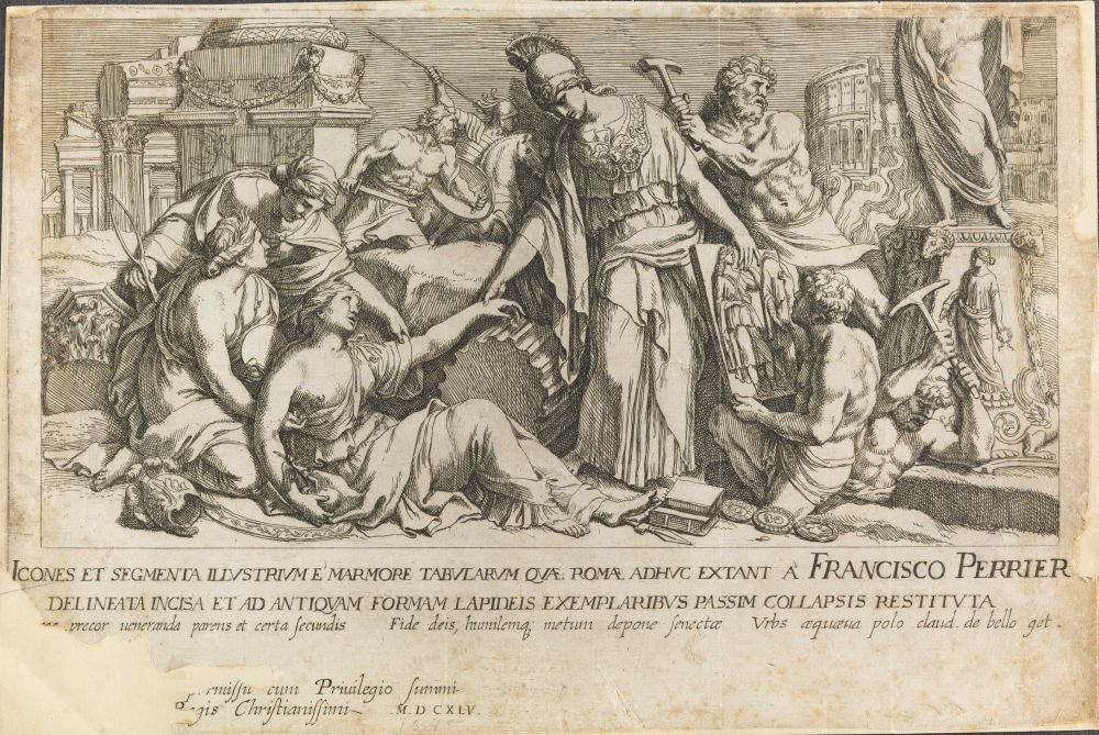 scena bitwy autorstwa Francois Perrier