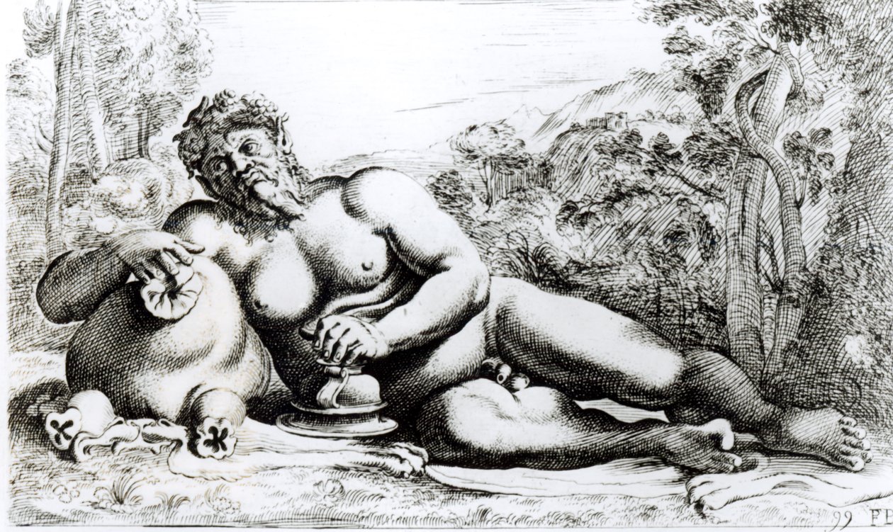 Silenus, ok.1653 autorstwa Francois Perrier