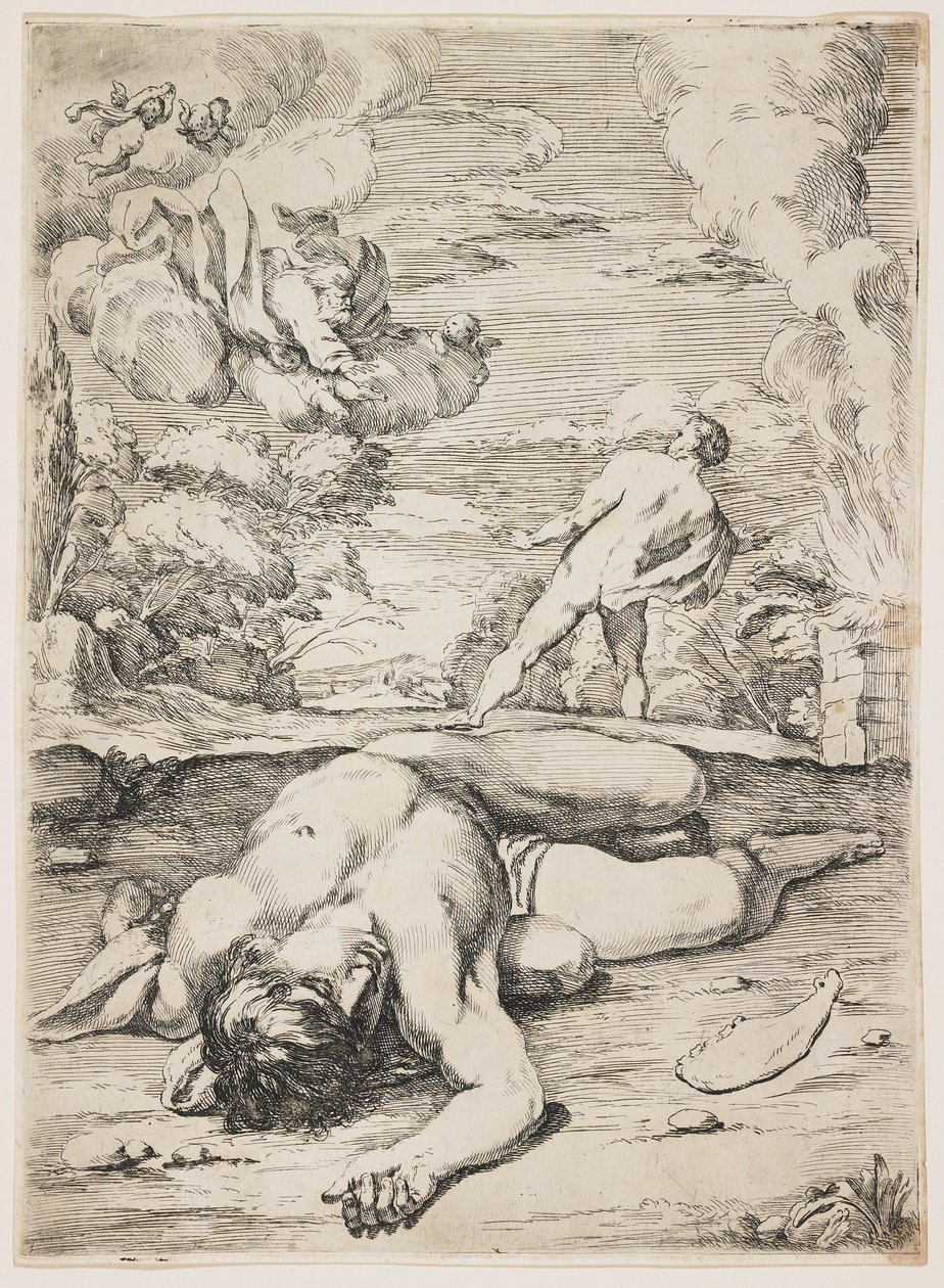 Śmierć Abla, koniec lat 30.-pocz. 1640 autorstwa Francois Perrier