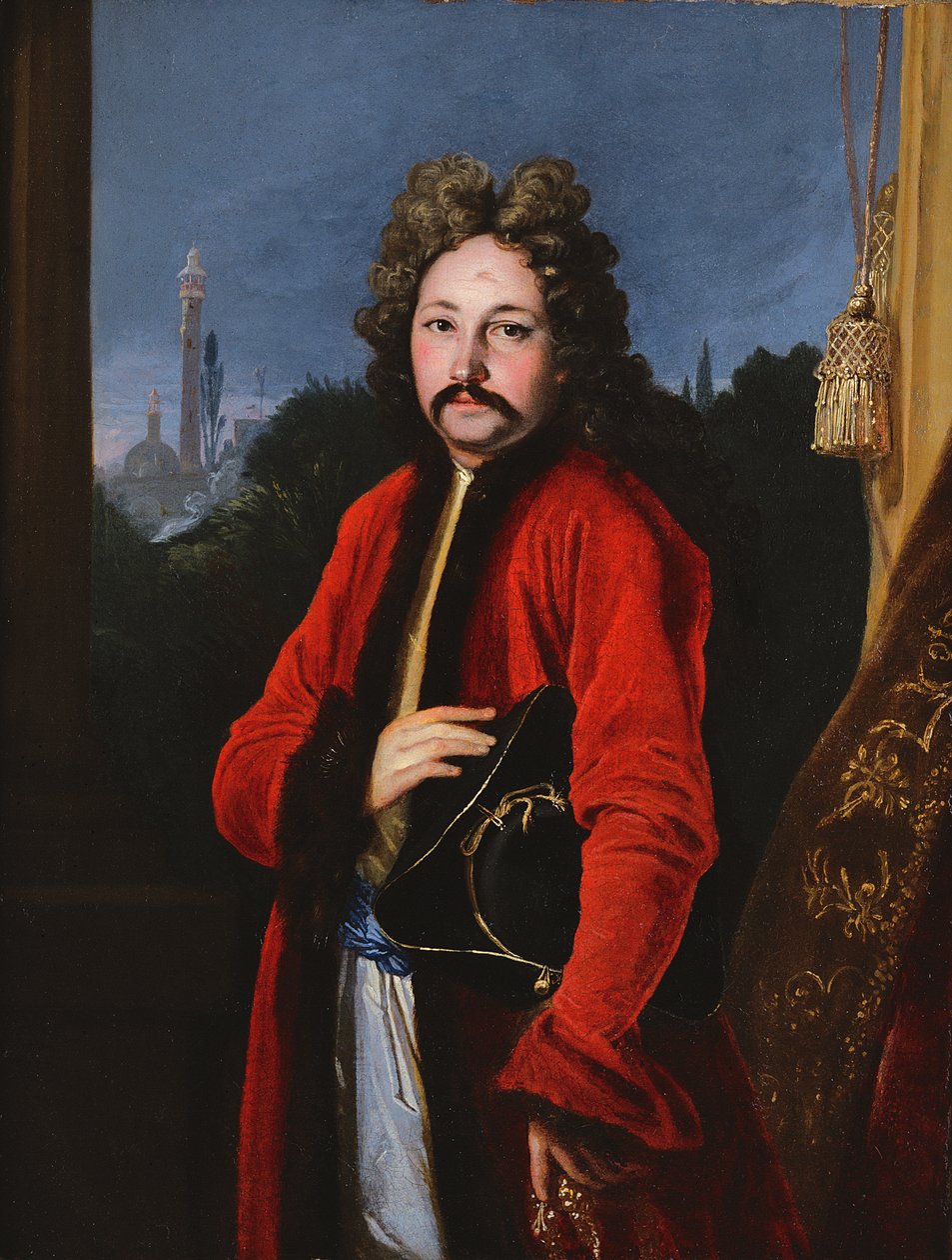 Portret Sir Johna Chardina (1643-1713), 1699 autorstwa Francois Riviere