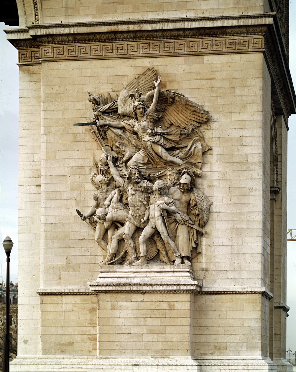 Marsylianka, detal ze wschodniej ściany Łuku Triumfalnego, 1832-35 autorstwa Francois Rude