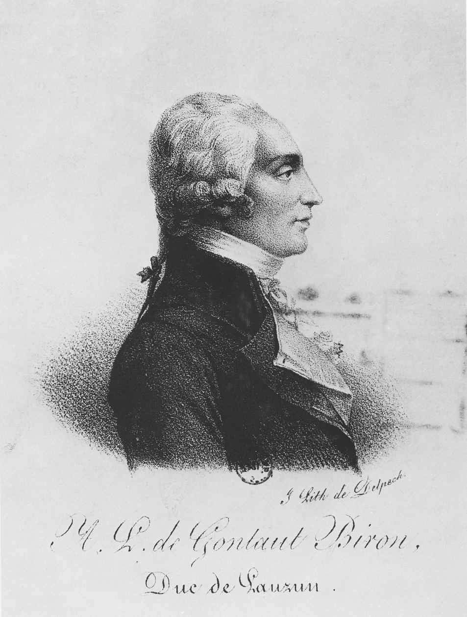 Armand de Gontaut, książę Biron autorstwa Francois Seraphin Delpech