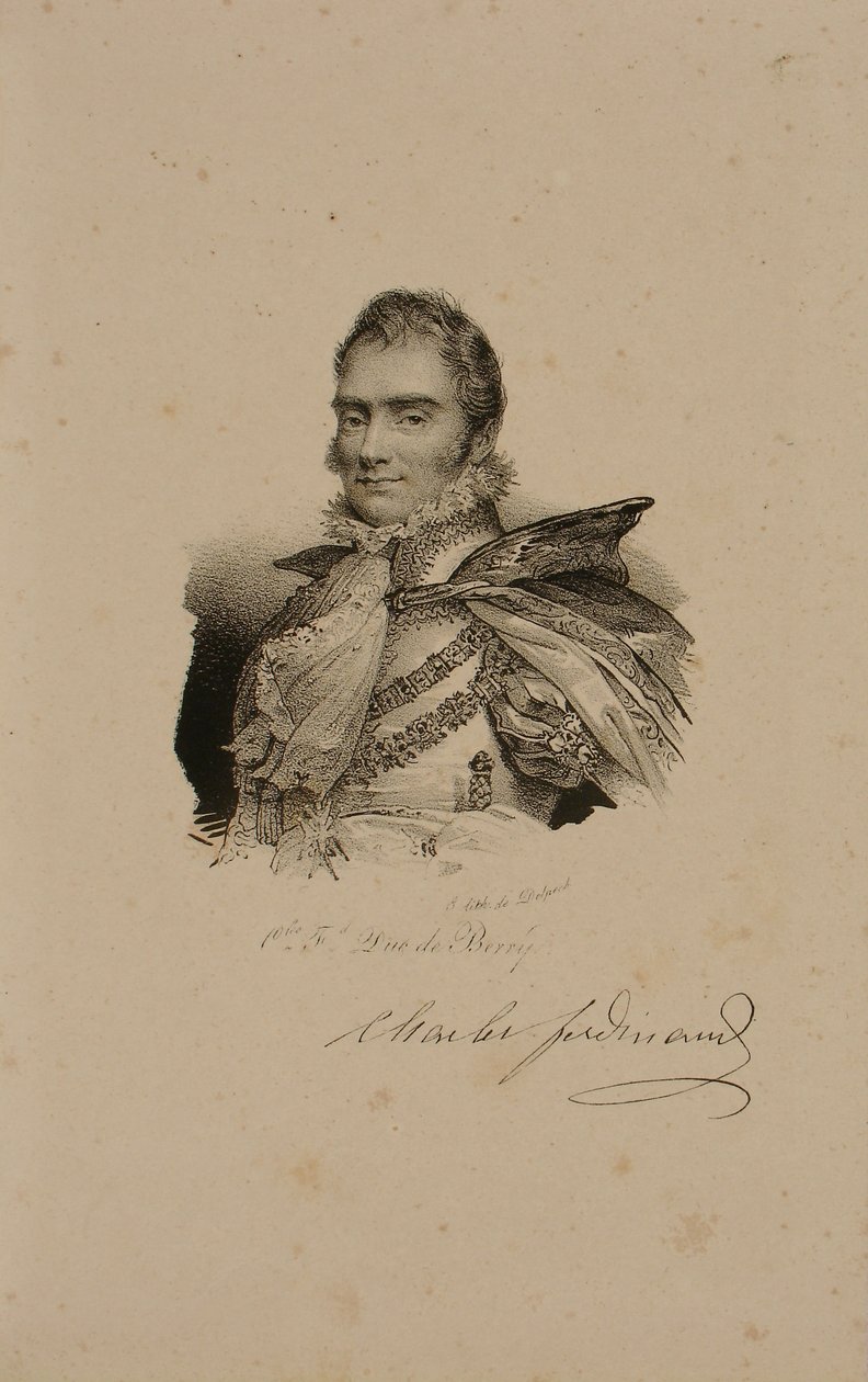Karol Ferdynand z Francji, książę Berry (1778-1820) 1814 autorstwa Francois Seraphin Delpech
