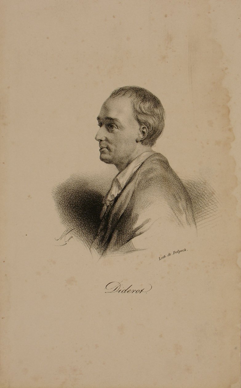 Portret Denisa Diderota (1715-84) autorstwa Francois Seraphin Delpech