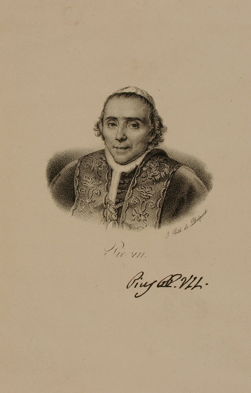 Portret papieża Piusa VII autorstwa Francois Seraphin Delpech