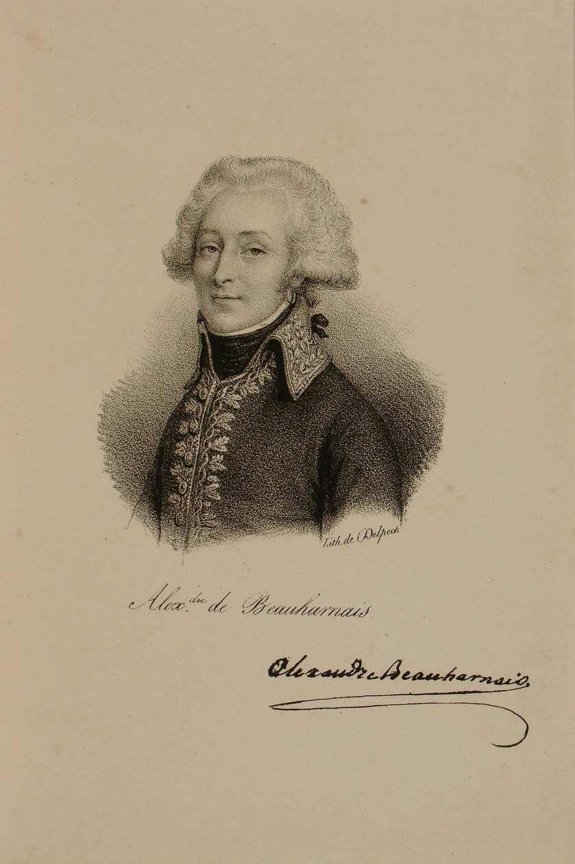 Portret wicehrabiego Alexandre-Francois-Marie de Beauharnais (1760-94) autorstwa Francois Seraphin Delpech