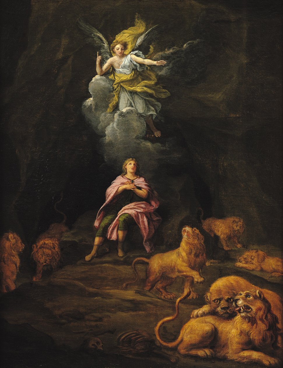 Daniel w jaskini lwów autorstwa Francois Verdier