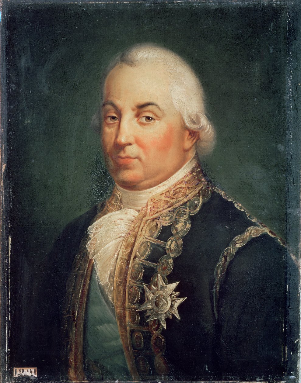 Pierre de Suffren-Saint-Tropez (1729-88) wiceadmirał Francji, 1835 autorstwa Francois Vincent Mathieu Latil