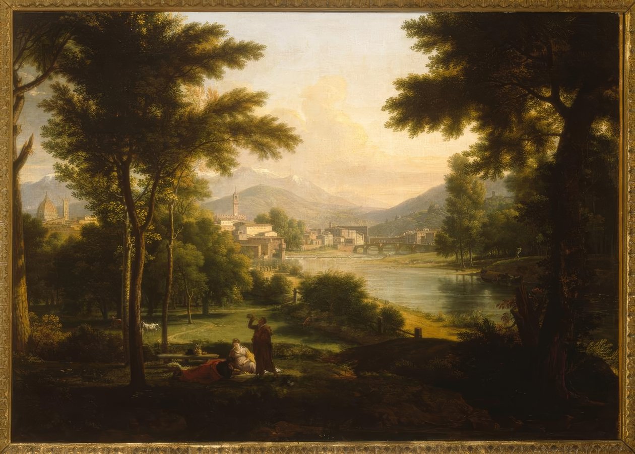 Florencja, widok miasta / obraz, 1813, p. F.X.Fabre autorstwa Francois Xavier Fabre