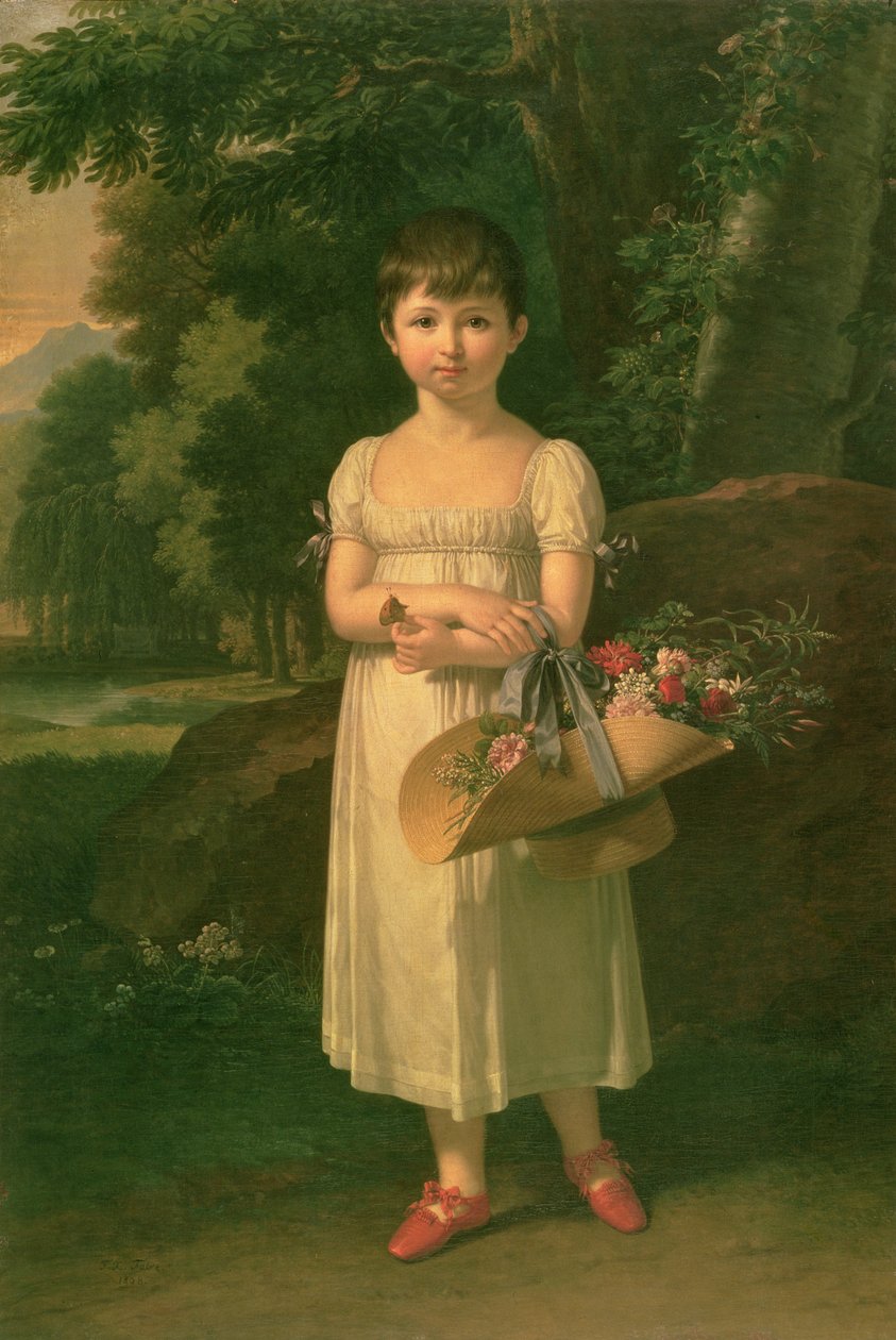 Portret Amelii Ogińskiej, 1808 autorstwa Francois Xavier Fabre