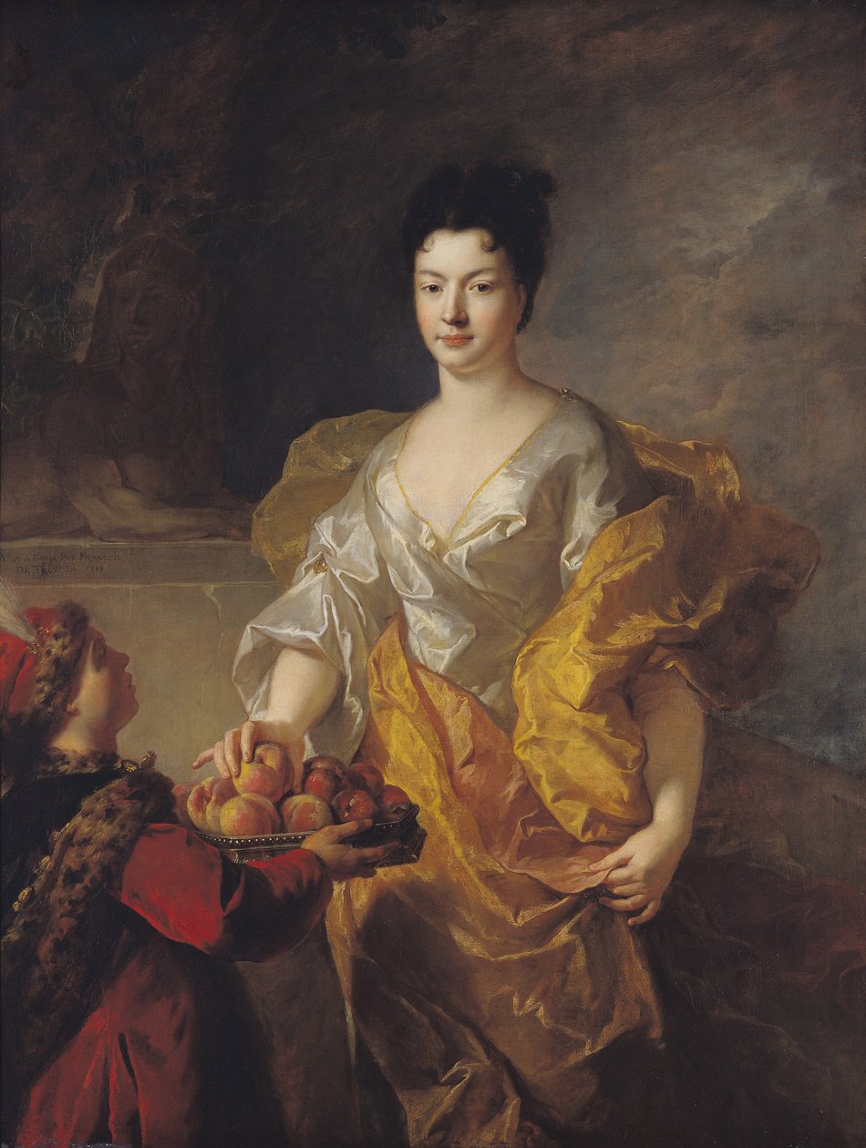 Anne-Marie de Bosmelet, księżna La Force, 1714 autorstwa Jean François de Troy