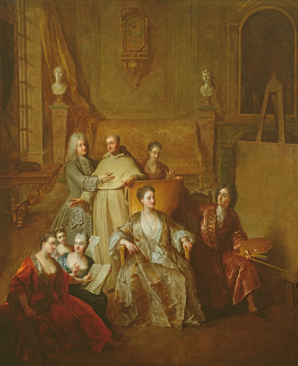 Artysta i jego rodzina, c.1708 autorstwa Jean François de Troy