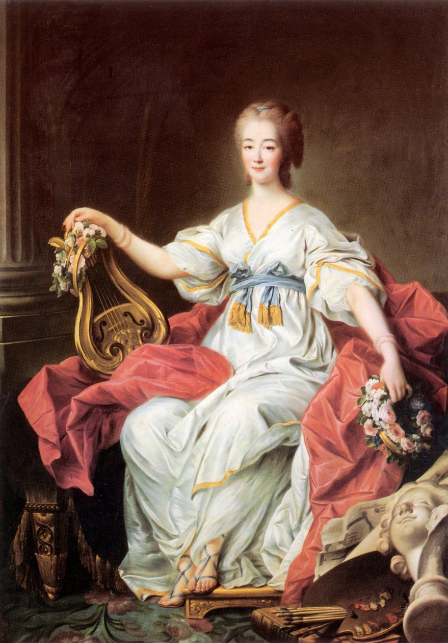 Portret hrabiny Jeanne (Becu) du Barry autorstwa Francois Hubert Drouais