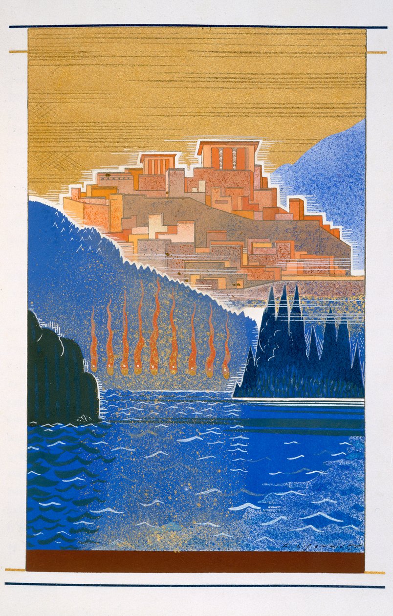 Miasto Troja znad morza, ilustracja z „L