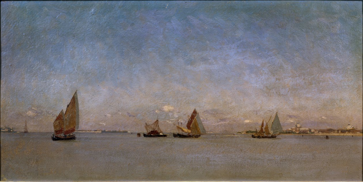 Wyjście z Canal Grande, Wenecja autorstwa Francois-Louis-David Bocion