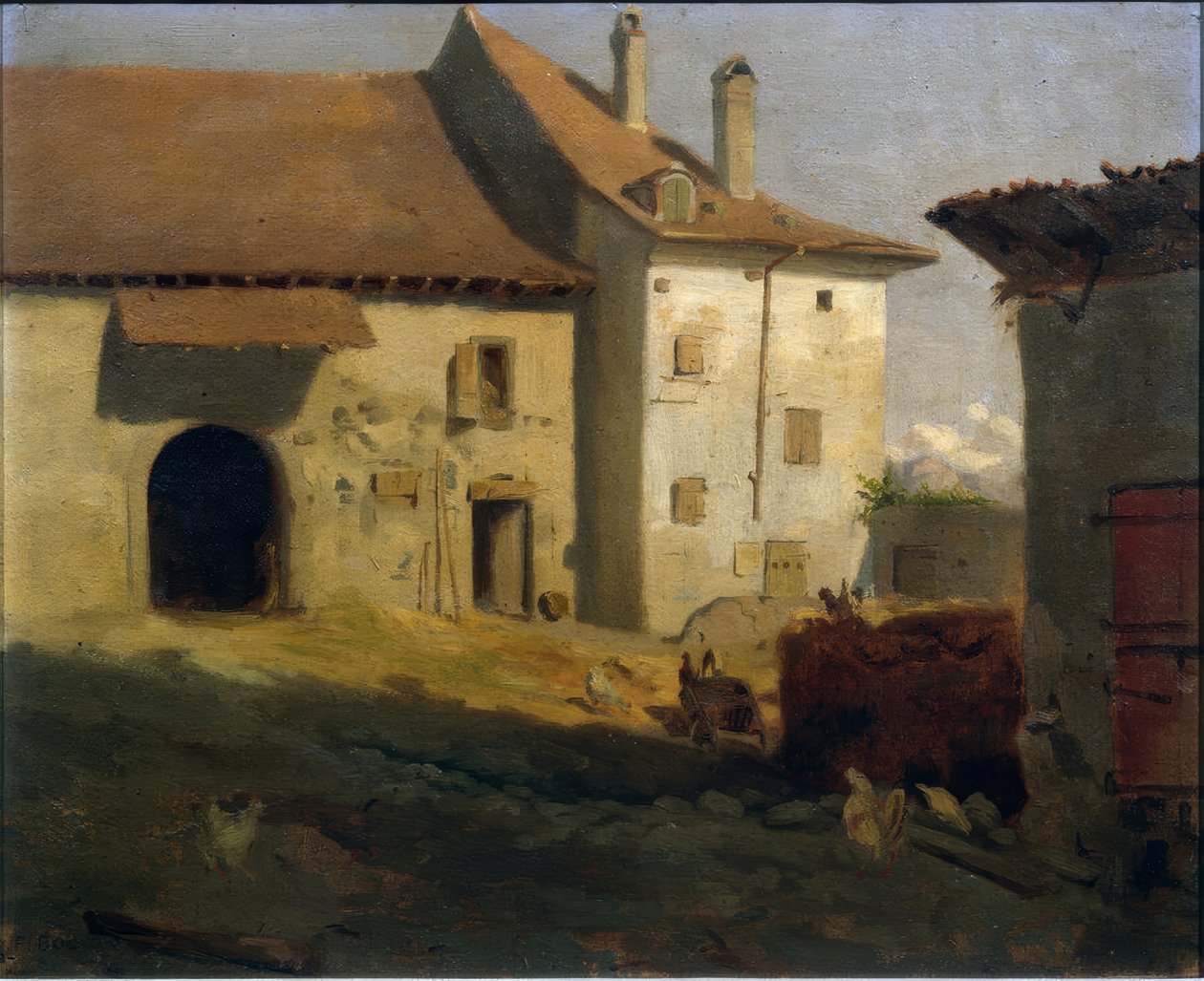 Podwórze autorstwa Francois-Louis-David Bocion